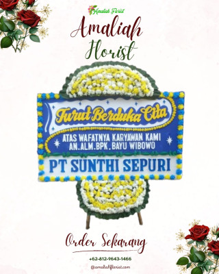 Papan Bunga Duka di Kalimanggis