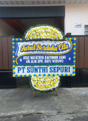 Papan Bunga Duka di Kalimanggis
