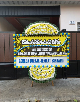 Papan Bunga Duka di Kalimanggis